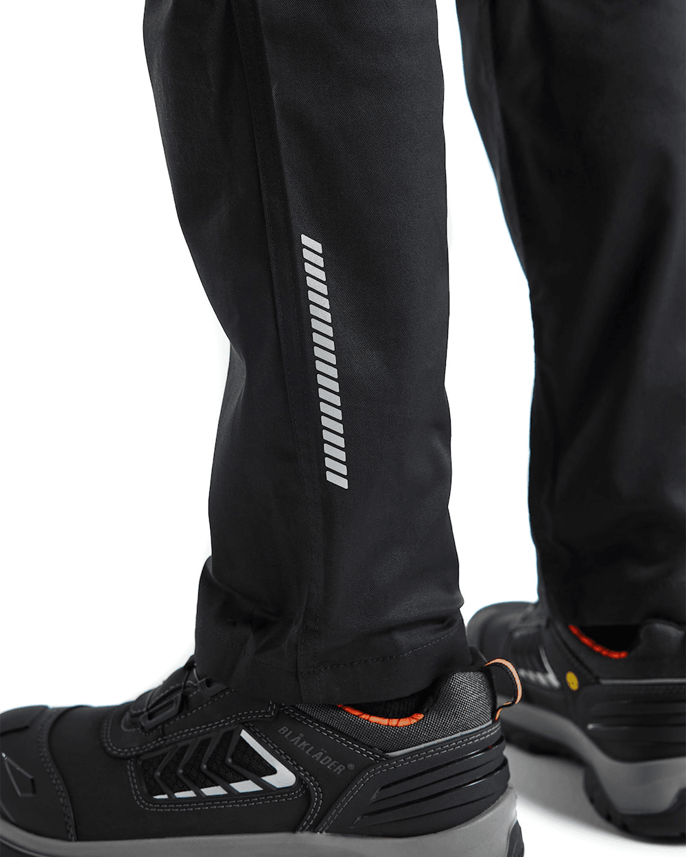 Blaklader 1448 Industry Stretch Kneepad Trousers Black/Red