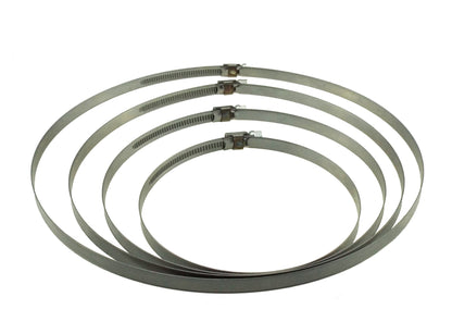A2 Hose Clip 8mm-12mm - Adjustable 304 Stainless Steel Duct Clamps Hose Pipe Clamps Air Ducting Clamp Worm Drive Hose Clamps