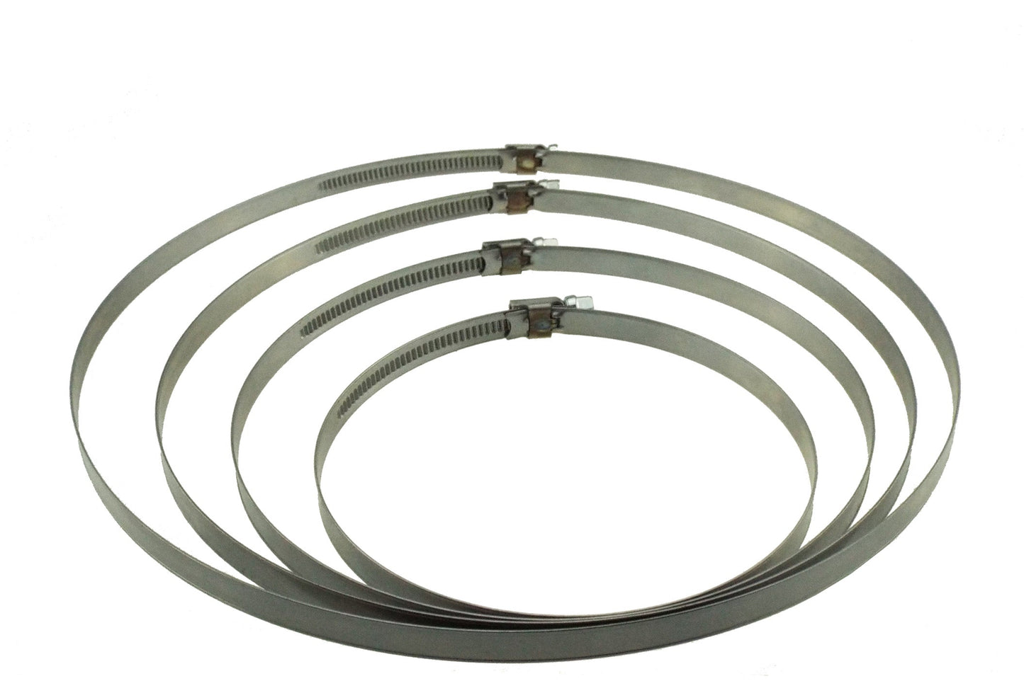 A2 Hose Clip 16mm-27mm - Adjustable 304 Stainless Steel Duct Clamps Hose Pipe Clamps Air Ducting Clamp Worm Drive Hose Clamps
