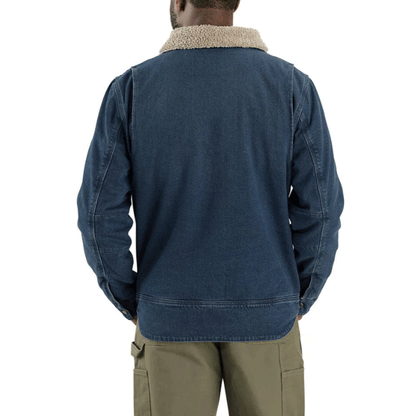 Carhartt 106323 Relaxed Fit Denim Sherpa Lined Jacket Beech / 2XL