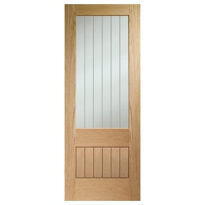 Internal Oak Suffolk 2XG (Clear Etched Glass)