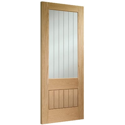 Suffolk Essentials 2XG Internal Oak Pre-finished (Clear Etched Glass)