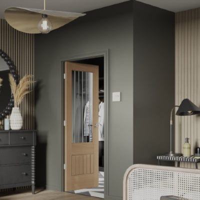 Suffolk Essentials 2XG Internal Oak Pre-finished (Clear Etched Glass)