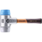 Halder Simplex soft-face mallet, aluminium housing - TPE-soft / TPE-mid - Short Handle