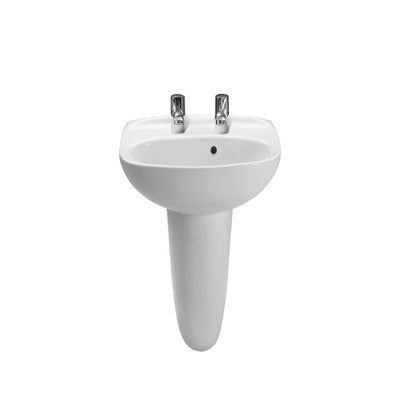 Laura Wall-Hung Basin 2 Tap Holes