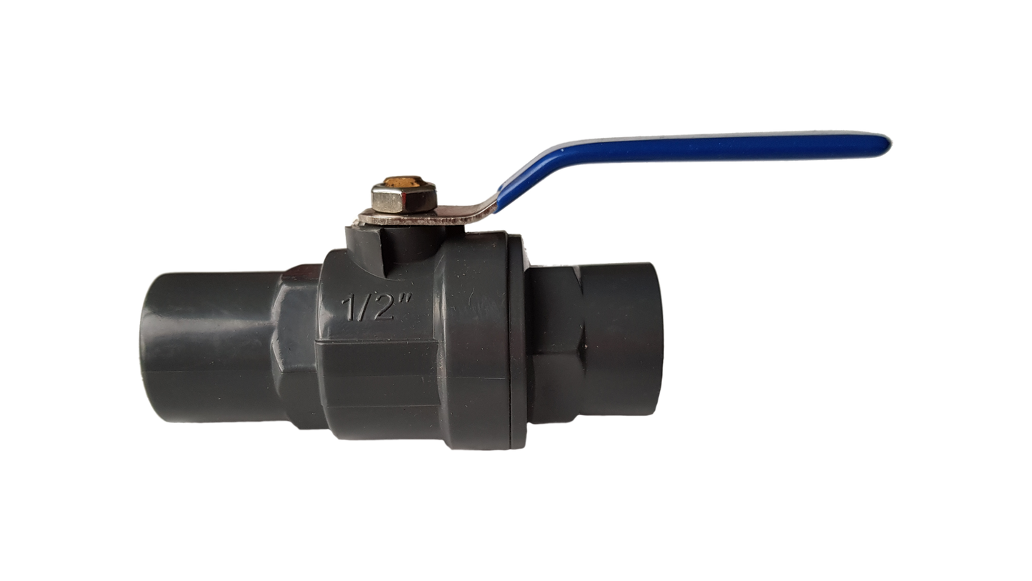 PP 3/4" BSPF Stopcock with Stainless Steel Ball Valve and Handle