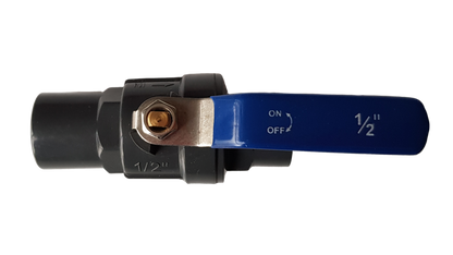 PP 1/2" BSPF Stopcock with Stainless Steel Ball Valve and Handle