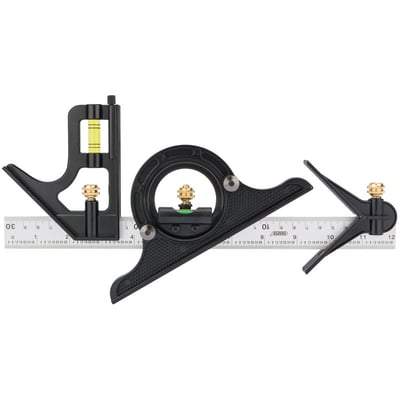 Draper Combination Square With Centre Head And Protractor