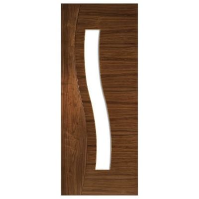 Cadiz Walnut Prefinished Glazed Internal Door - All Sizes