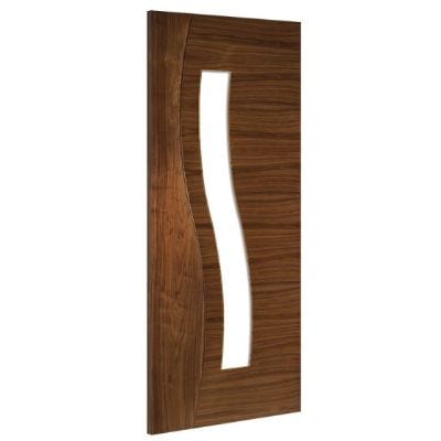 Cadiz Walnut Prefinished Glazed Internal Door - All Sizes