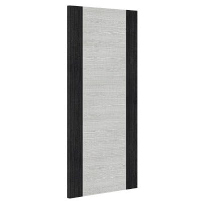 Deanta Flush Light Grey Ash Prefinished Internal Fire Door FD30 With Dark Grey Edges 1981mm x 762mm