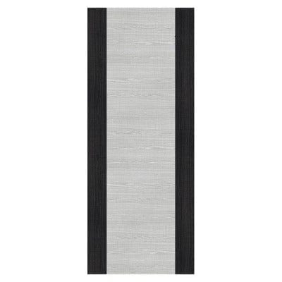 Deanta Flush Light Grey Ash Prefinished Internal Fire Door FD30 With Dark Grey Edges 1981mm x 762mm
