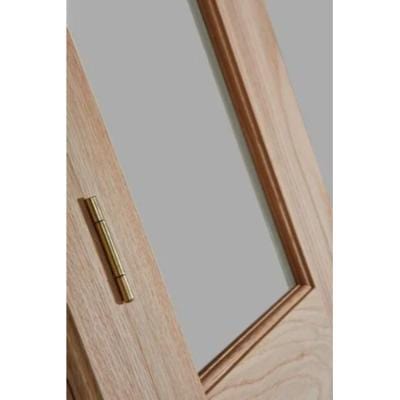 Victorian 4 Panel Oak Bi-Fold Glazed Unfinished Internal Door 1981 x 762mm