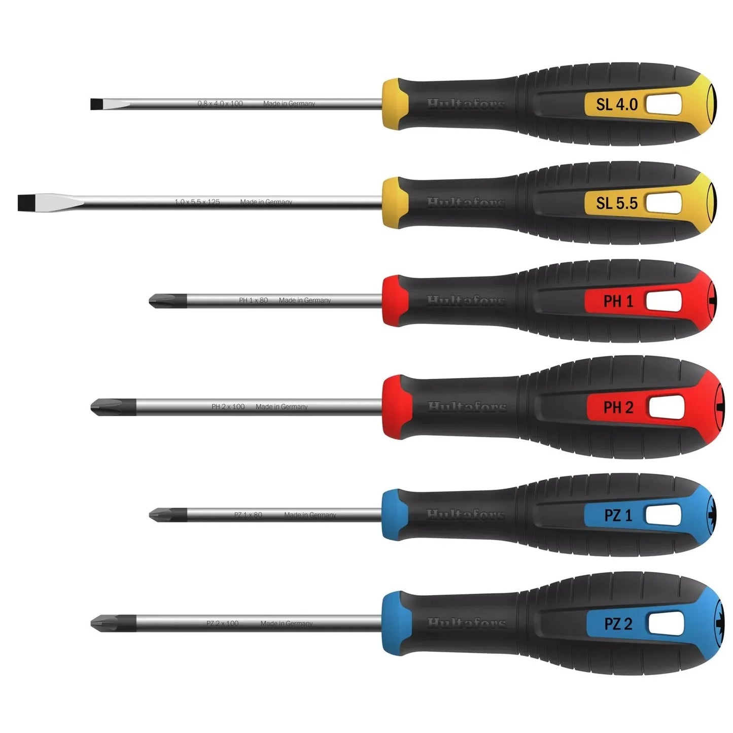 Hultafors PH, PZ & SL Screwdriver Set, 6 Piece