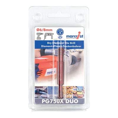 PG750X 6/8mm Duo Dry Diamond Tile Drill