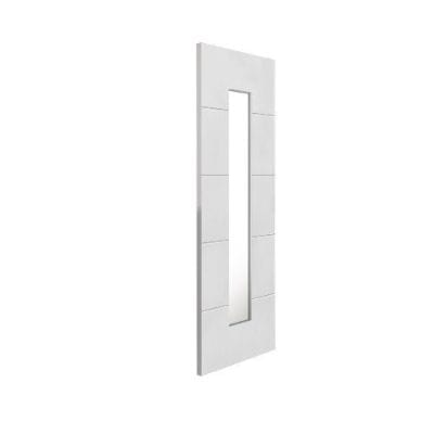 4 Line Horizontal Primed Glazed Internal Door - 1981mm x 762mm