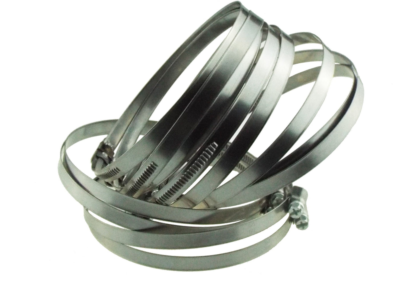 A2 Hose Clip 25mm-40mm - Adjustable 304 Stainless Steel Duct Clamps Hose Pipe Clamps Air Ducting Clamp Worm Drive Hose Clamps