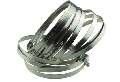 A2 Hose Clip 25mm-40mm - Adjustable 304 Stainless Steel Duct Clamps Hose Pipe Clamps Air Ducting Clamp Worm Drive Hose Clamps