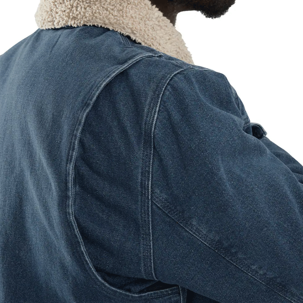 Carhartt 106323 Relaxed Fit Denim Sherpa Lined Jacket Beech / 2XL