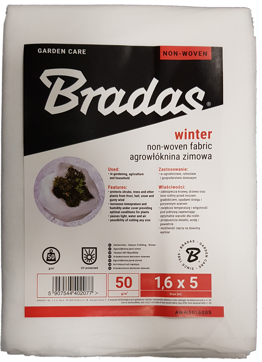 50g Non-Woven Frost Protect Fleece 1.6m x 5m