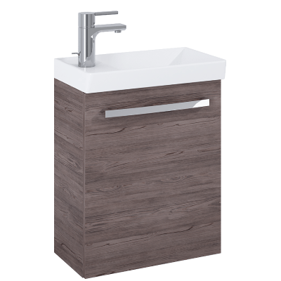 Aquatrend 455mm Wall Hung Base Unit & Basin - All Colours
