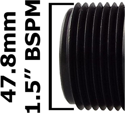 Pond Straight Connector 1.5" BSPM - 50mm