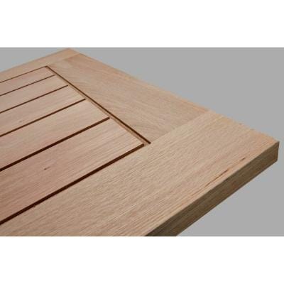 Mexicano Oak Panel Unfinished Internal Door 1981 x 762mm