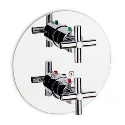Loft Chrome 1/2" Built-In Thermostatic Bath/Shower Mixer With Diverter