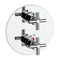 Loft Chrome 1/2" Built-In Thermostatic Bath/Shower Mixer With Diverter