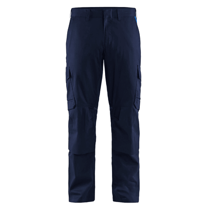 Blaklader 1448 Industry Stretch Kneepad Trousers Navy Blue/Cornflower Blue