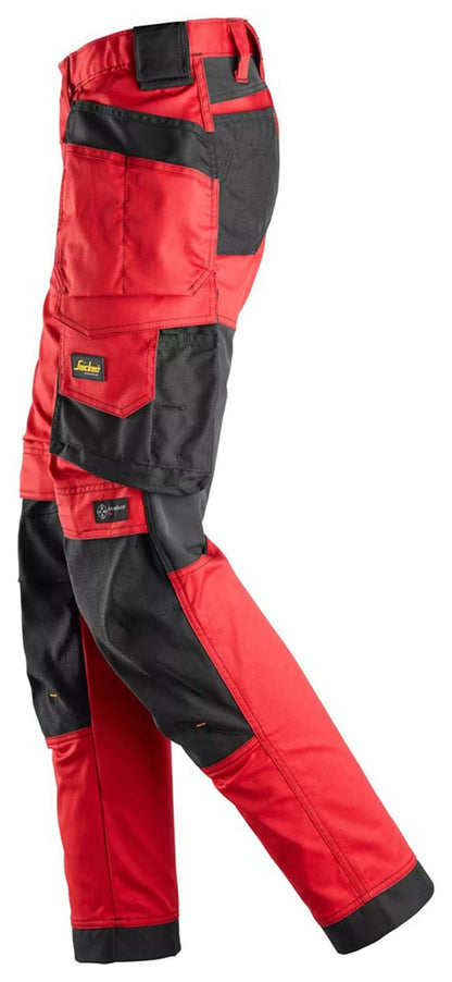 Snickers 6247 Chilli AllroundWork Women's Stretch Trousers Holster Pockets