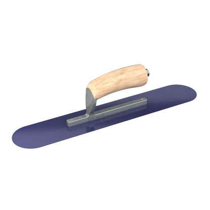 Bon Tool Blue Steel Pool Trowel - Camel Back Wood Handle