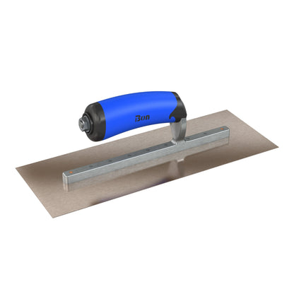 Bon Razor Stainless Steel Finishing Trowel - Square End - Comfort Wave Handle