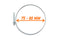 Double Wire Hose Clamp Galvanised 75mm-80mm