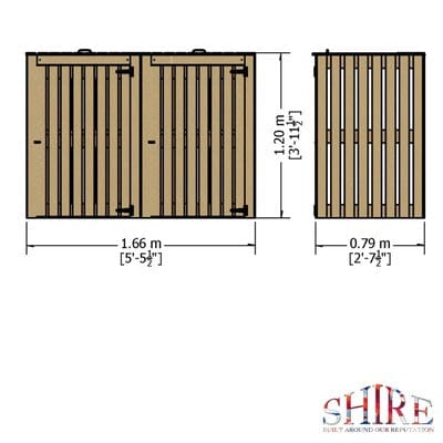 Wheelie Bin Store - All Sizes