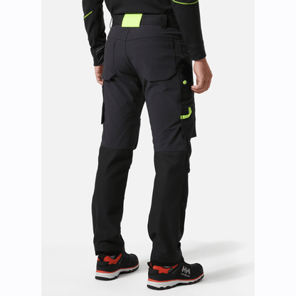 Helly Hansen 77407 Oxford 4X Stretch Work Pants Trousers Ebony / Black
