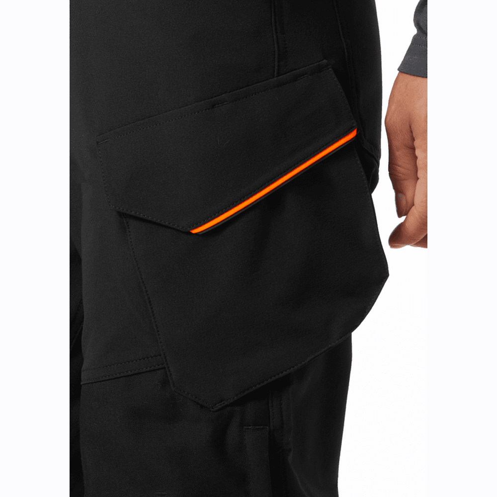 Helly Hansen 77592 Luna BRZ 4-Way Stretch Construction Pant Trousers Black, Waist 32" Leg 32"