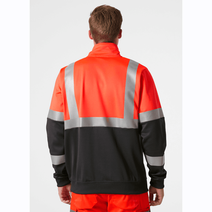 Helly Hansen 79257 Addvis Half Zip Two Tone Hi-Vis Sweatshirt Class 1