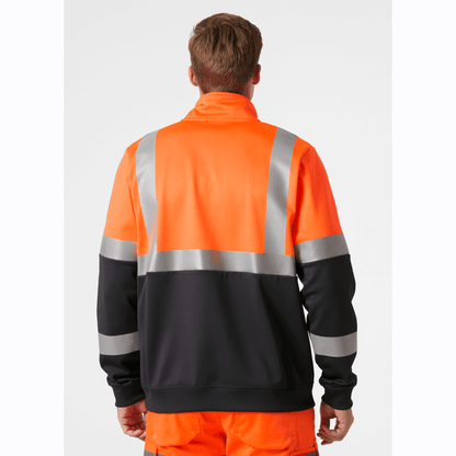 Helly Hansen 79257 Addvis Half Zip Two Tone Hi-Vis Sweatshirt Class 1