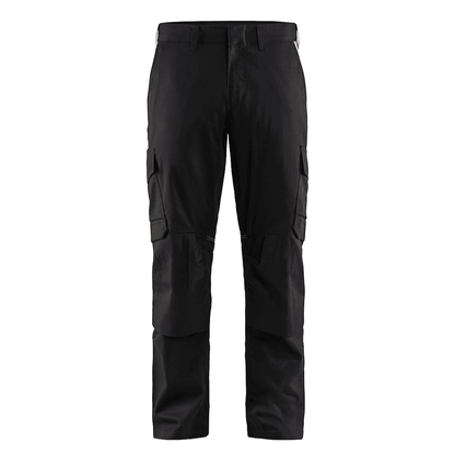 Blaklader 1448 Industry Stretch Kneepad Trousers Black/Hi-Vis Yellow