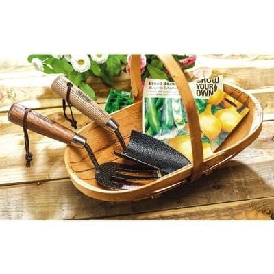 Draper Carbon Steel Heavy Duty Hand Fork and Trowel Set with Ash Handles