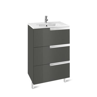 Victoria-N Unik 3 Drawer Bathroom Vanity Unit & 800mm Basin - All Colours