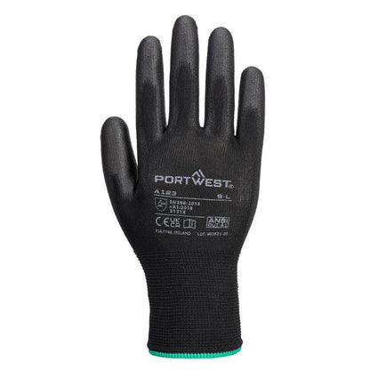 Portwest A123 PU Palm Glove Latex Free - Full Carton (144 pairs)