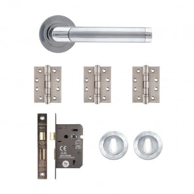 Augustus Matt Polished Chrome Mortice Kit