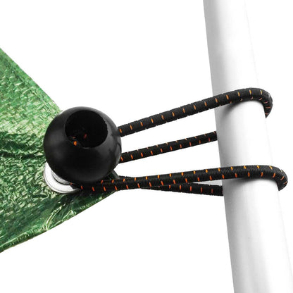 Bungee Ball 6" Black - Bungee Cords with Balls, Tarpaulin Bungee Cords, Elastic Bungee Strap - Black