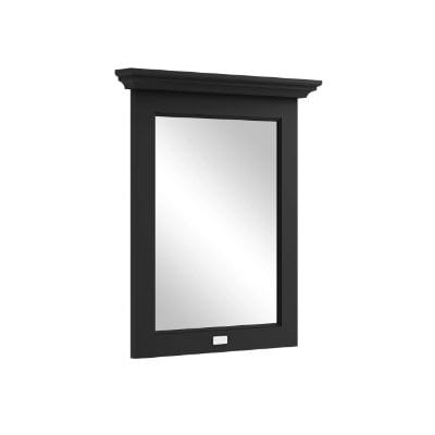 Matt Black Flat Mirror - All Sizes