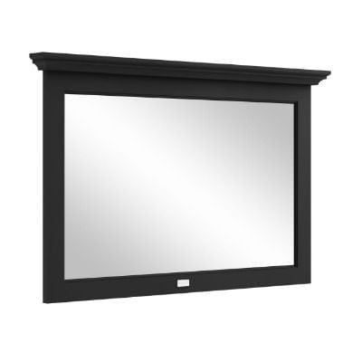 Matt Black Flat Mirror - All Sizes