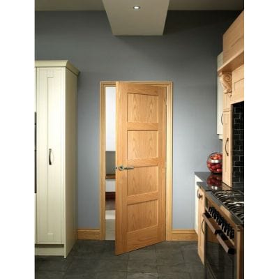 Shaker 4 Panel Internal Oak Door