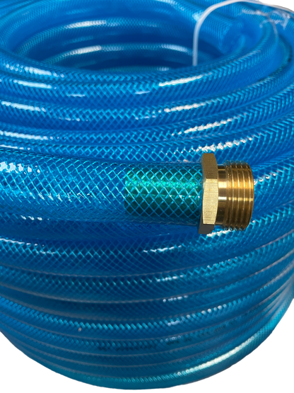 Braided Fuel Hose Blue Transparent PVC 25mm*2.6mm