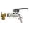 15mm Brass Wall Flange Kit with Lever Tap with Hose Barb and Side Lock